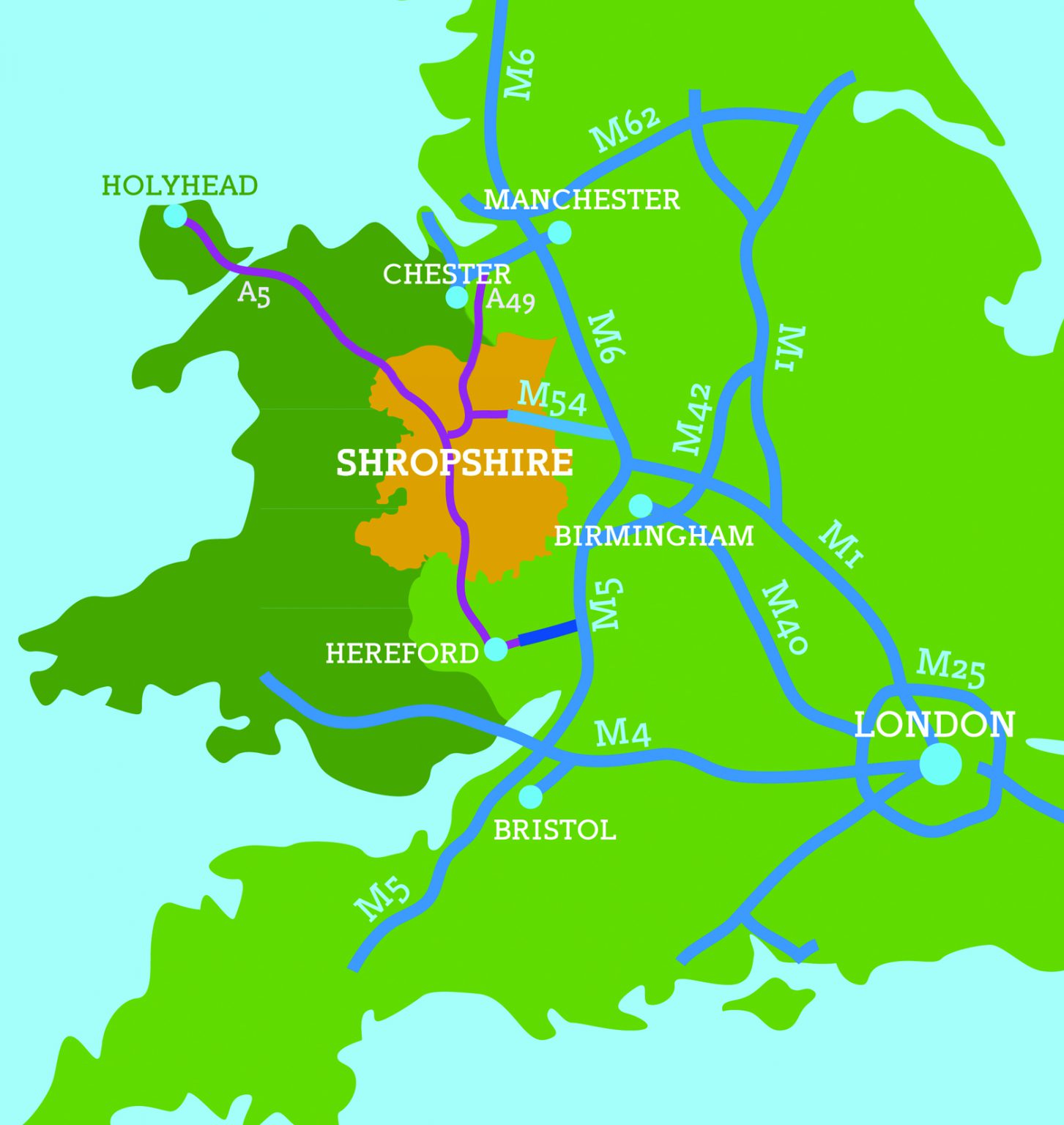 Shropshire Travel Map 1453x1536 