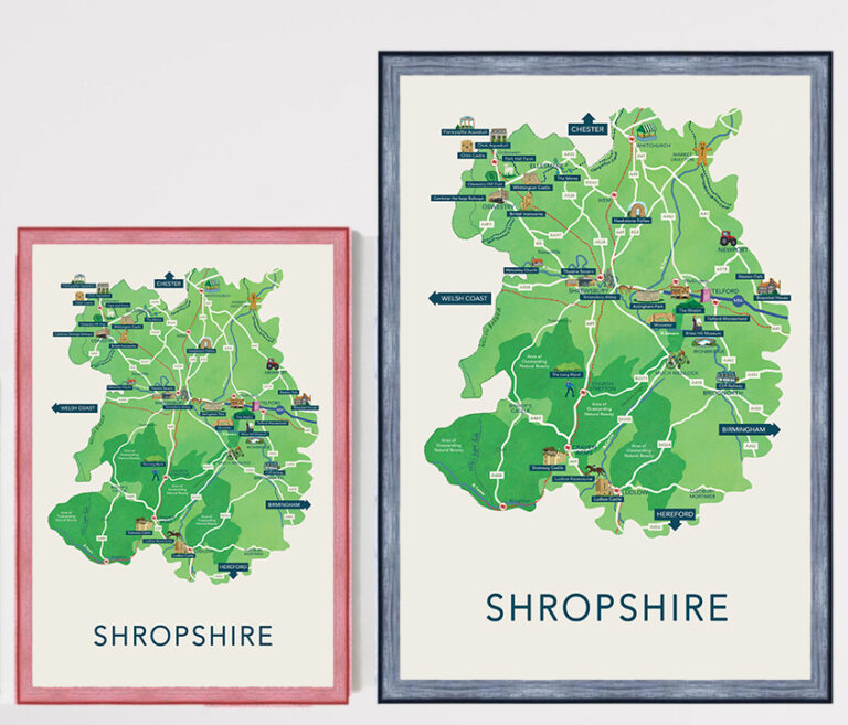 Visit Shropshire Shropshire Map And Guide For Visitors   A2 VS A3 768x657 