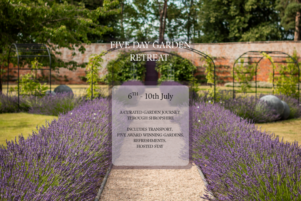Five Day Hosted Garden Retreat In Shropshire