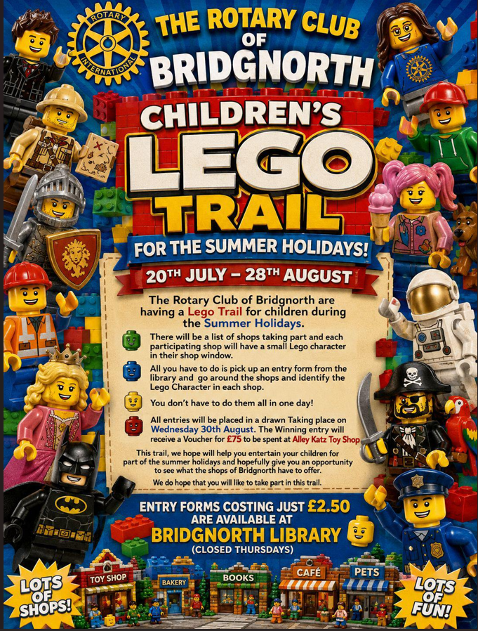 Summer Holiday Bridgnorth Children's Lego Trail